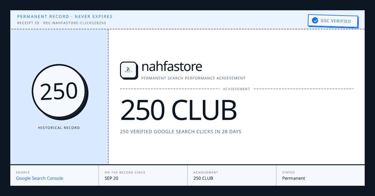 nahfastore: 250 CLUB