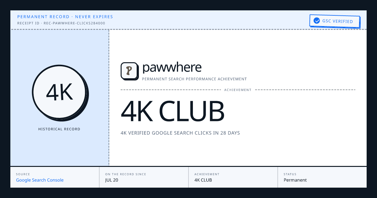 pawwhere: 4K CLUB