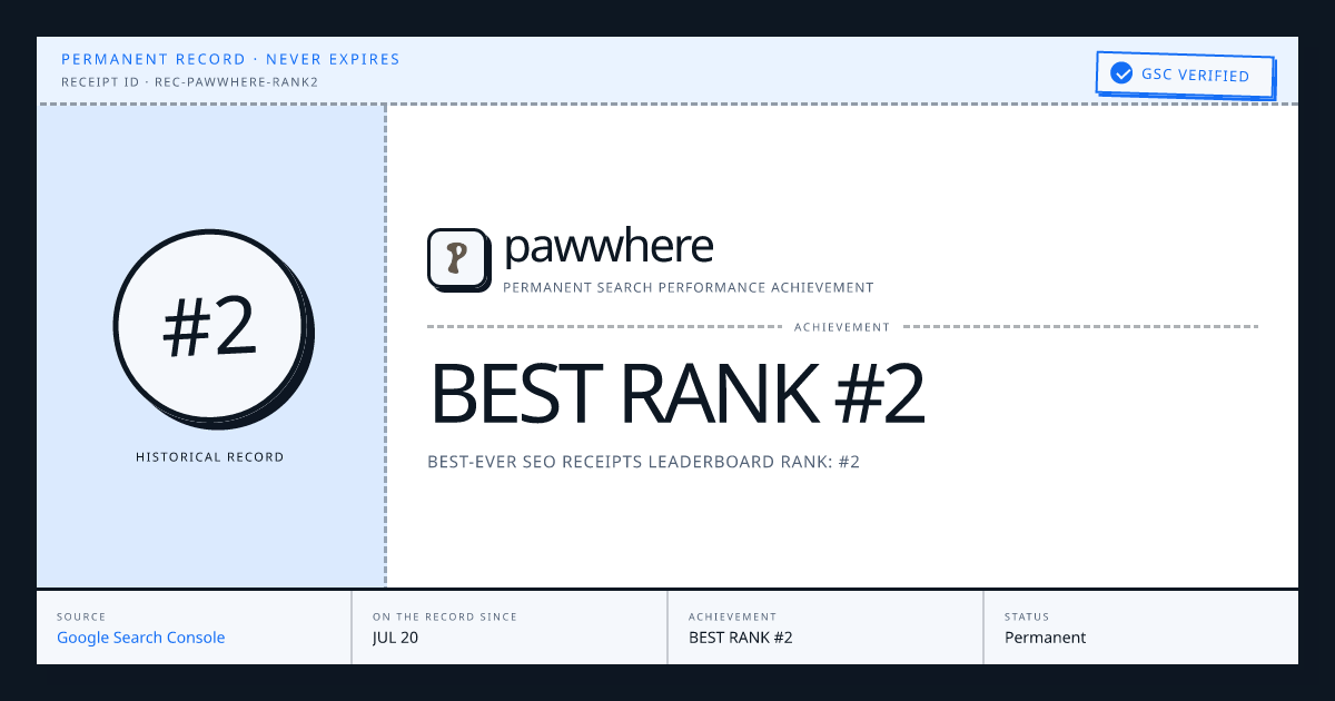 pawwhere: BEST RANK #2
